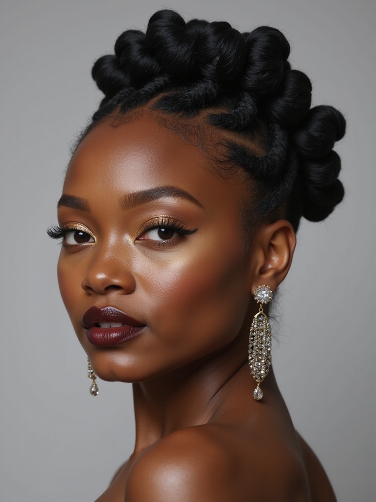 bantu knots nighttime transformation
