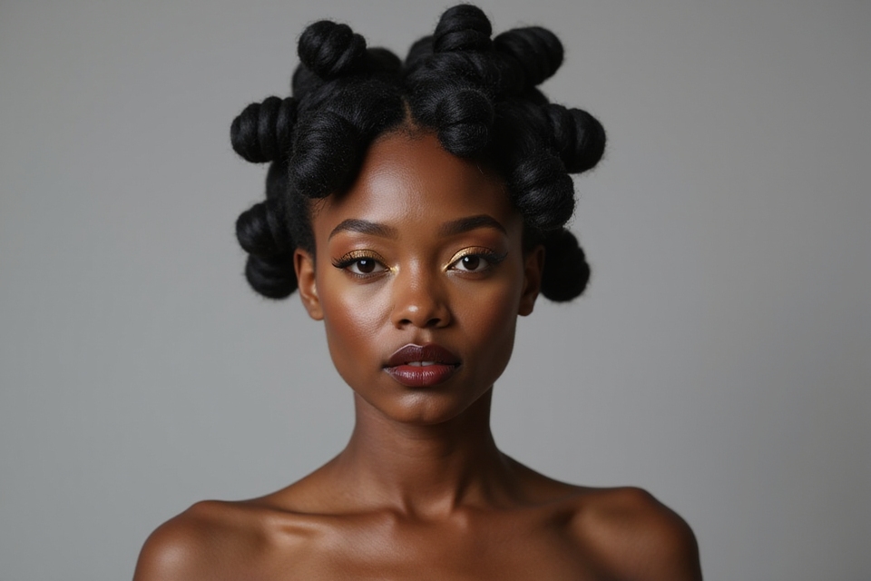 bold and trendy bantu knots