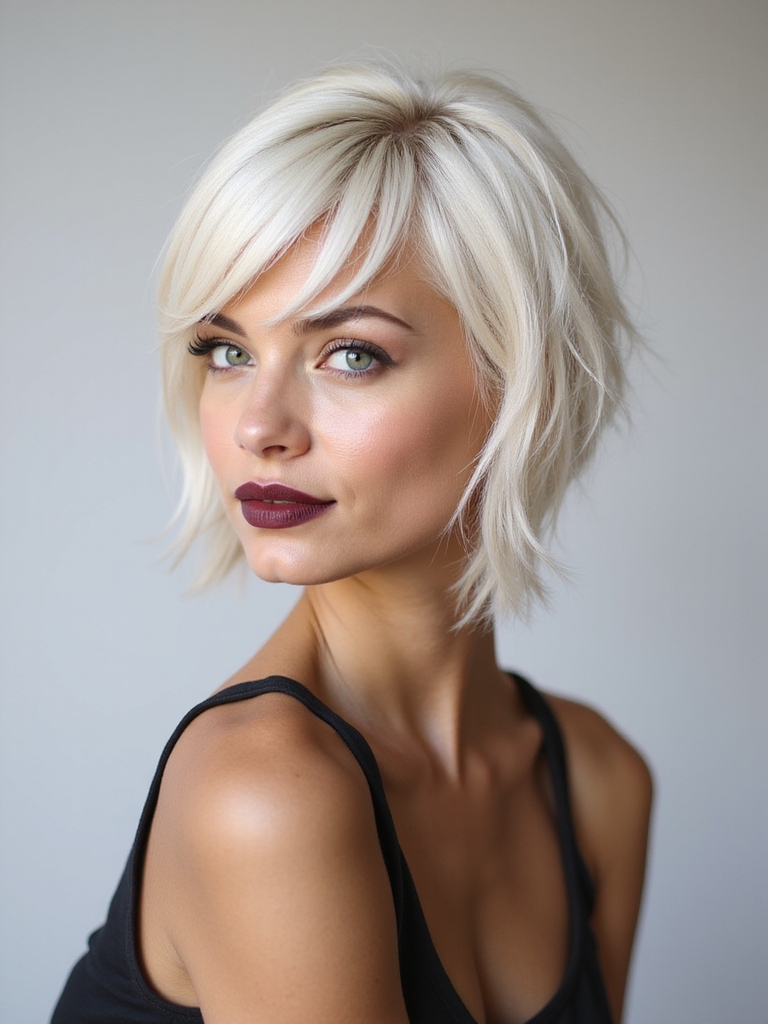 bold long pixie transformation