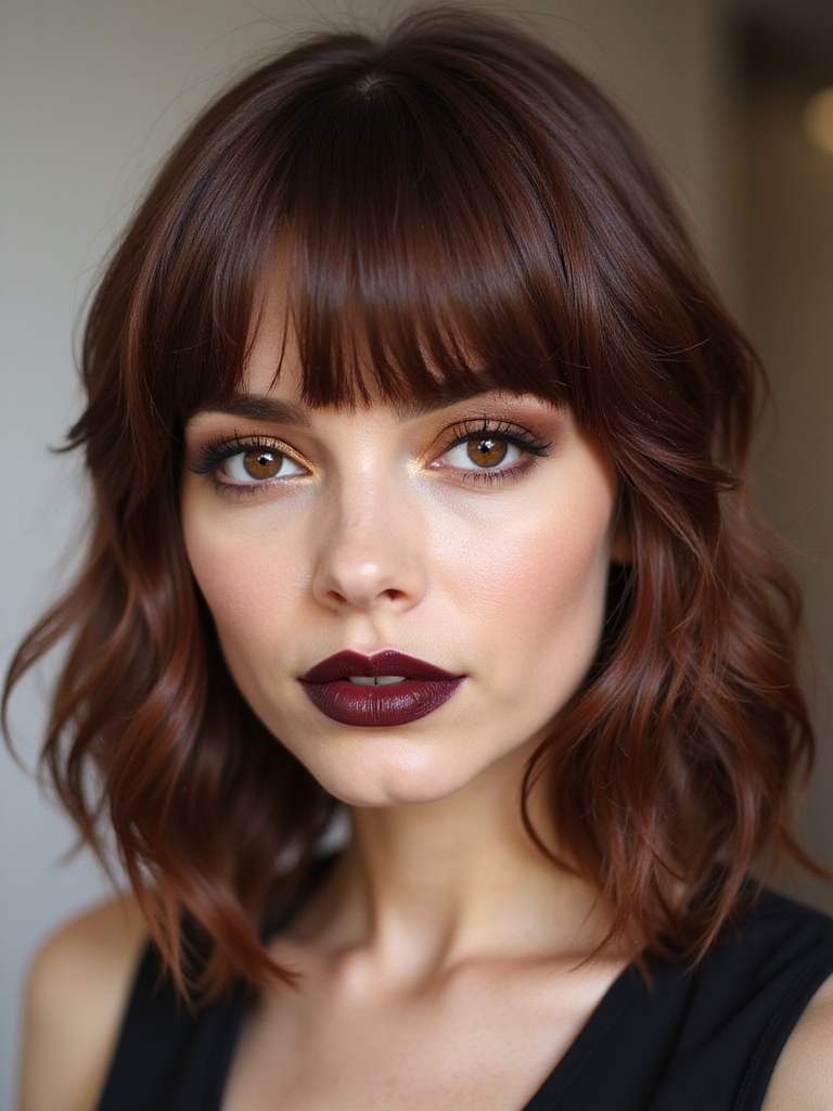 bold micro bangs trend