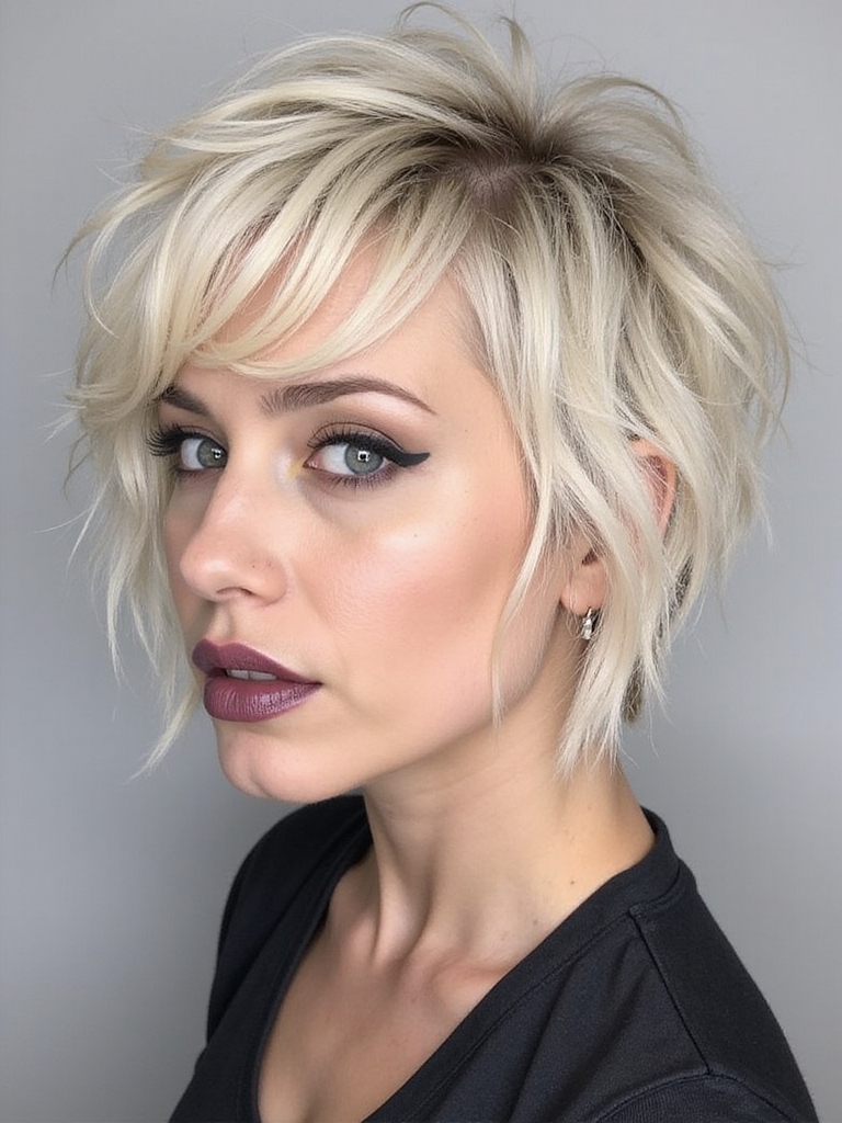 bold shaggy mullet hairstyle