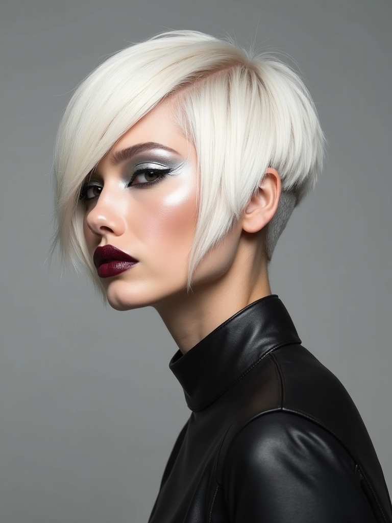 bold sophisticated edgy hairstyle