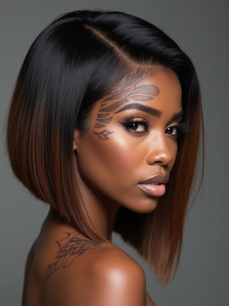 bold undercut bob hairstyle