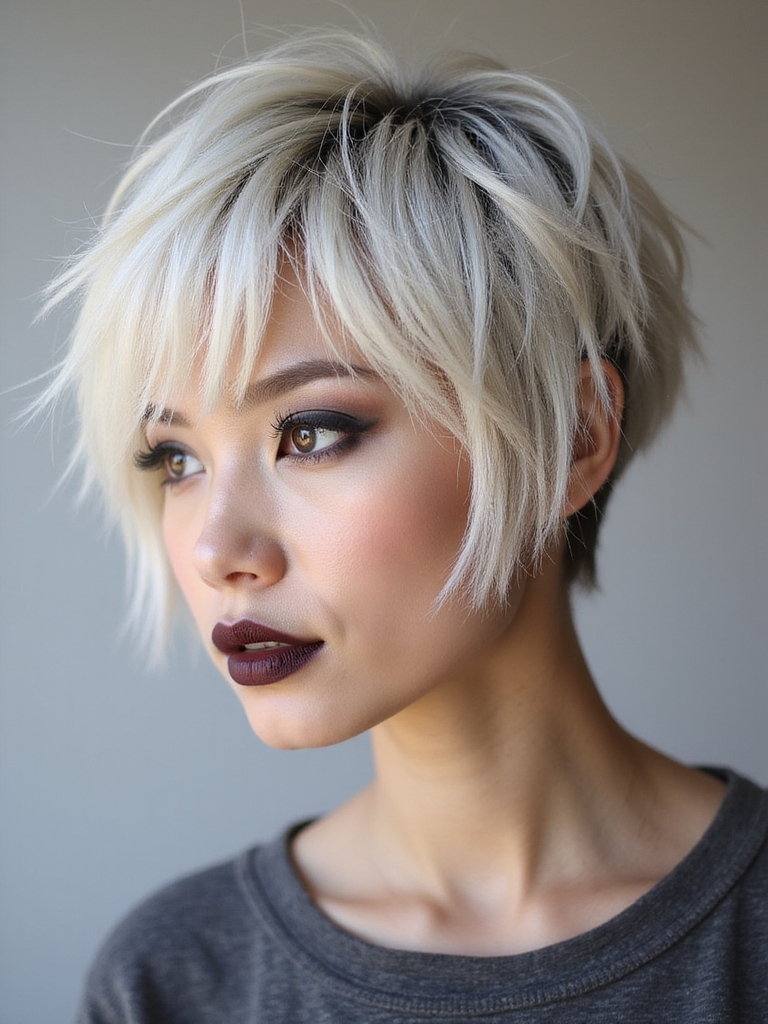 bold vibrant punk shag