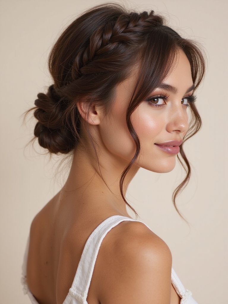 braided bun hairstyle tutorial