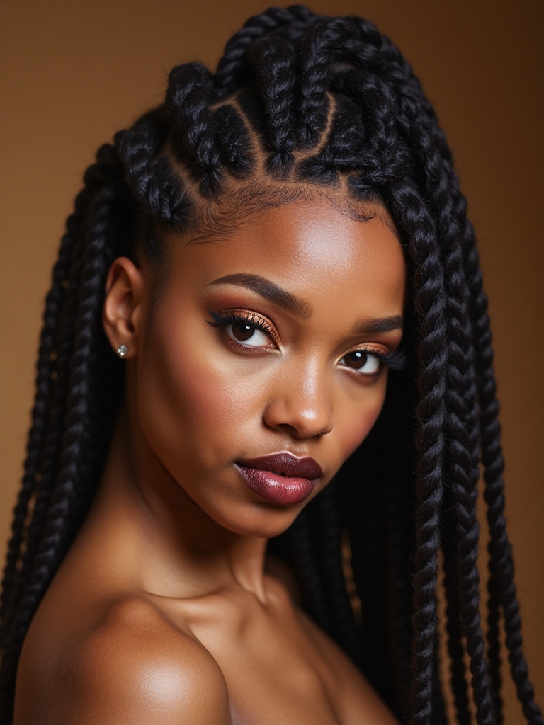 braided mohawk with twists