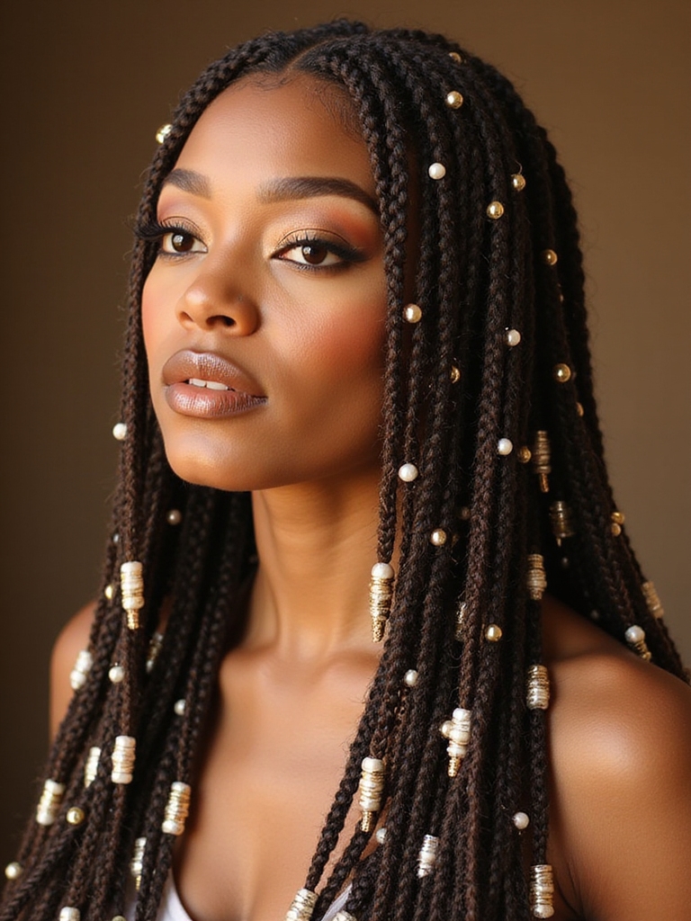 braids adorned with accessories