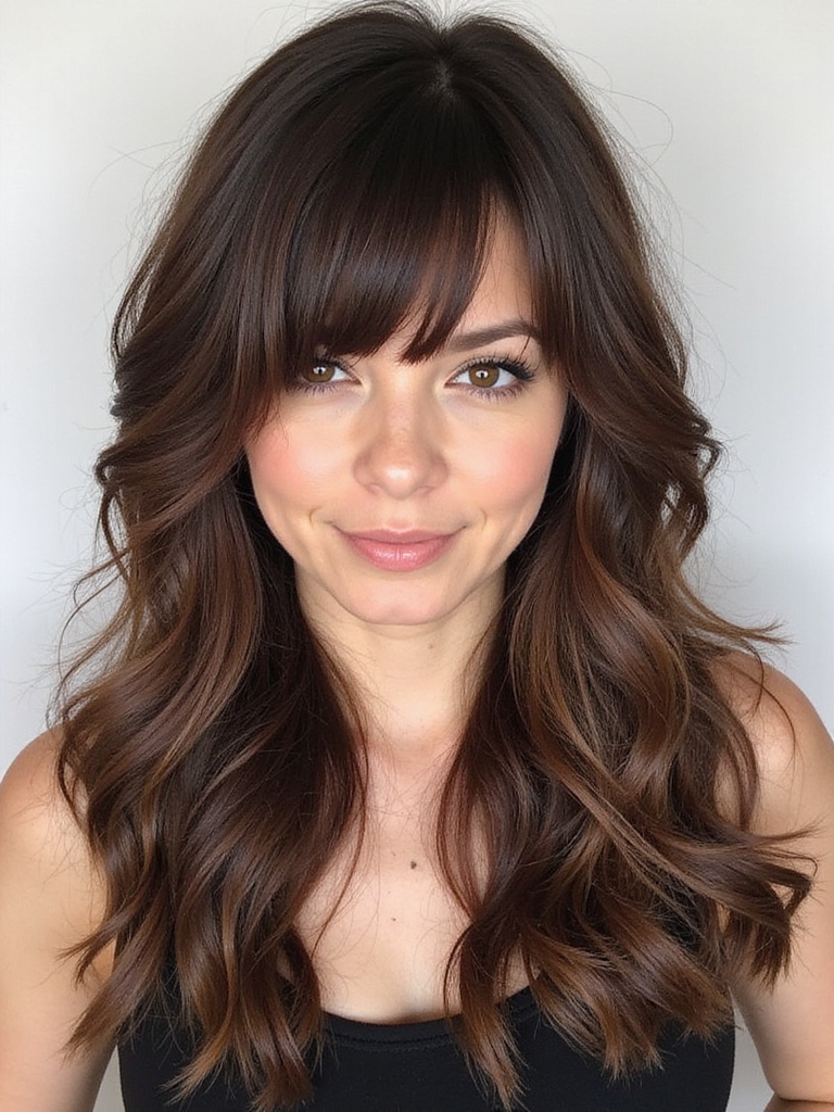 casual bangs hairstyle tips