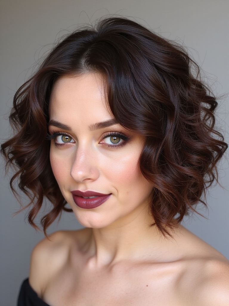 charming structured curly bob