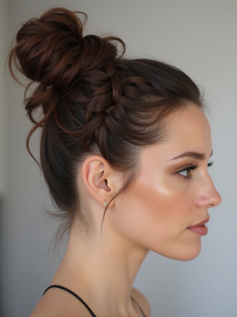 chic braided bun tutorial