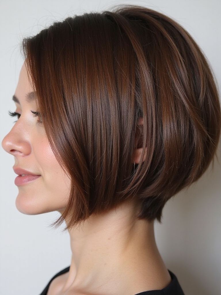 chic graduated bob style