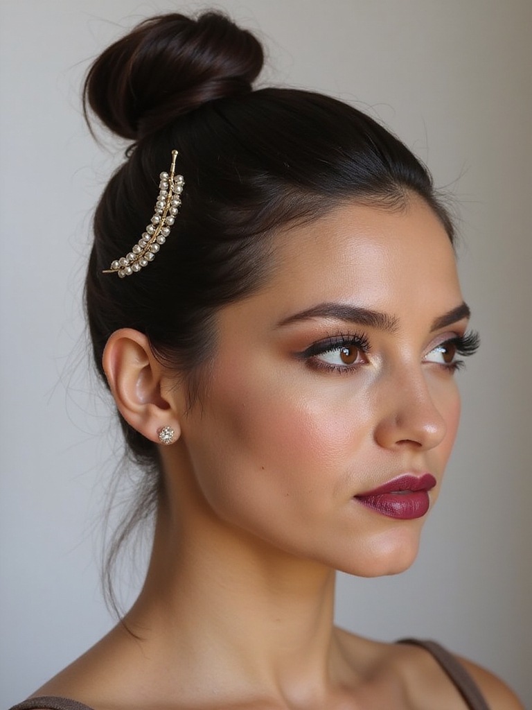 chic mini bun accessories