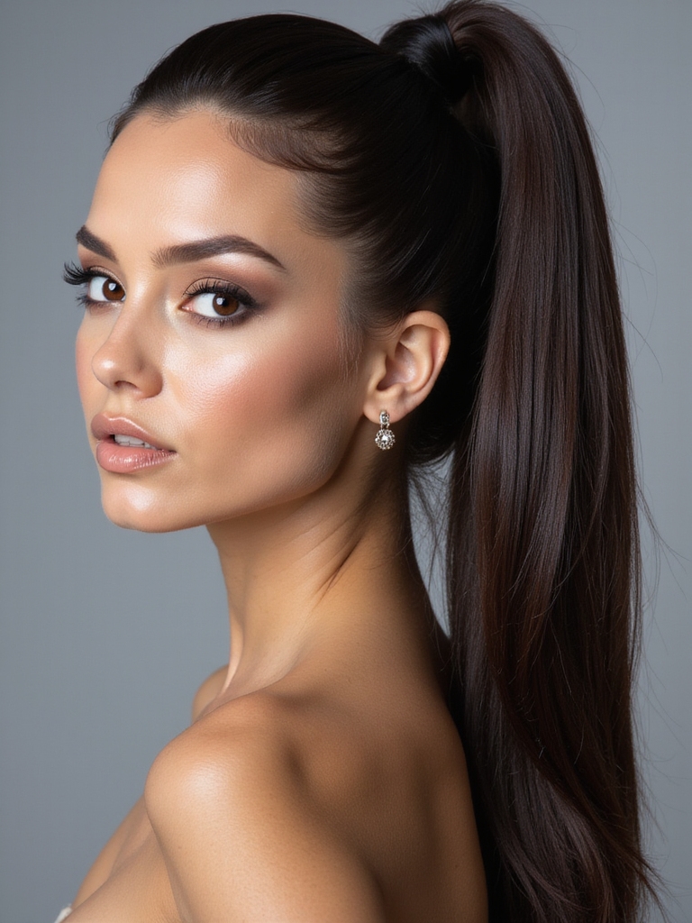 chic sleek ponytail elegance