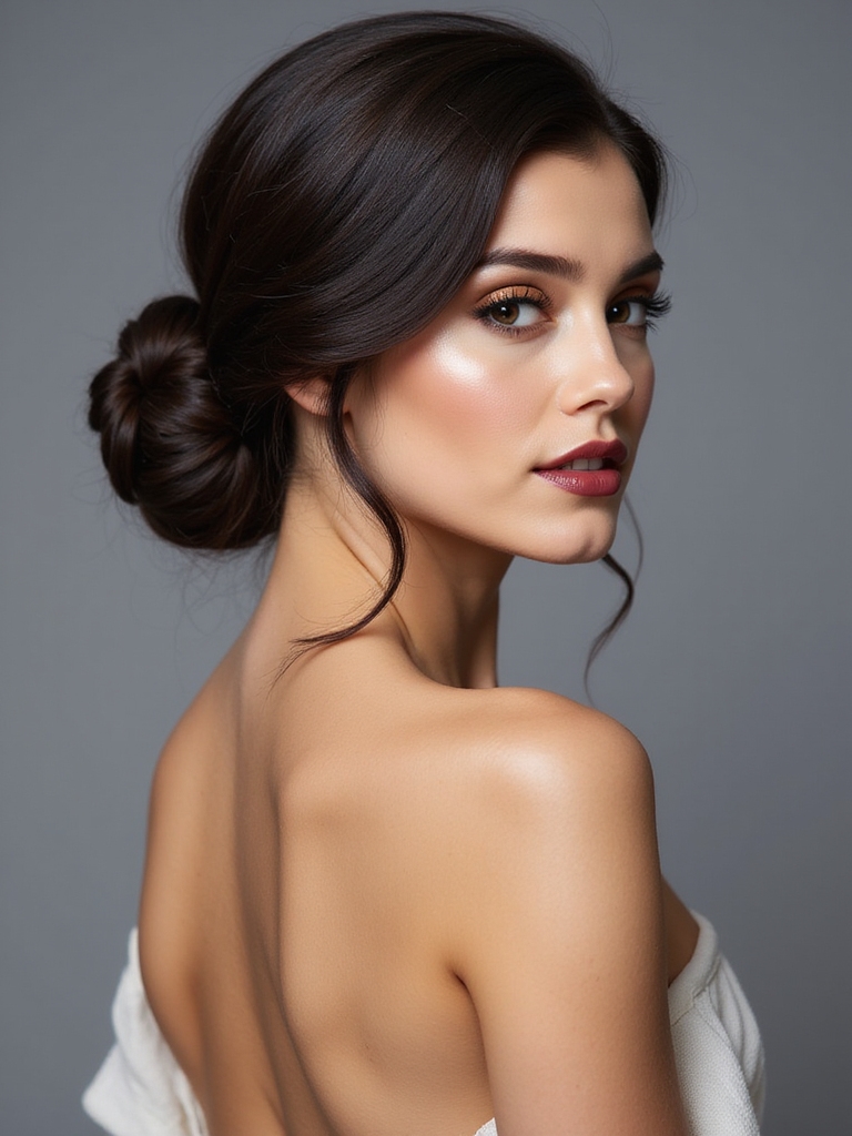 chic twisted side bun