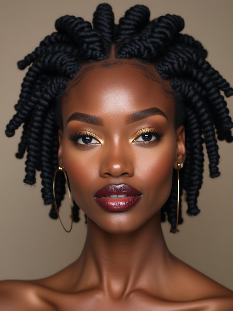 create stylish bantu knots