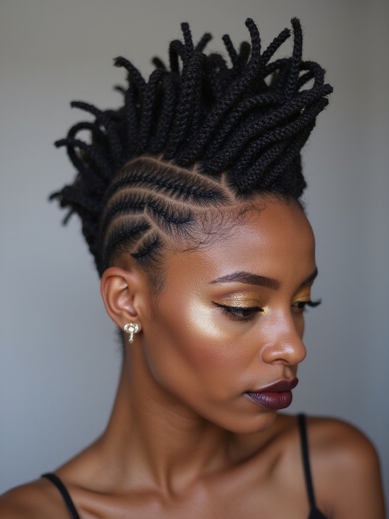 creative braided hairstyle maintenance