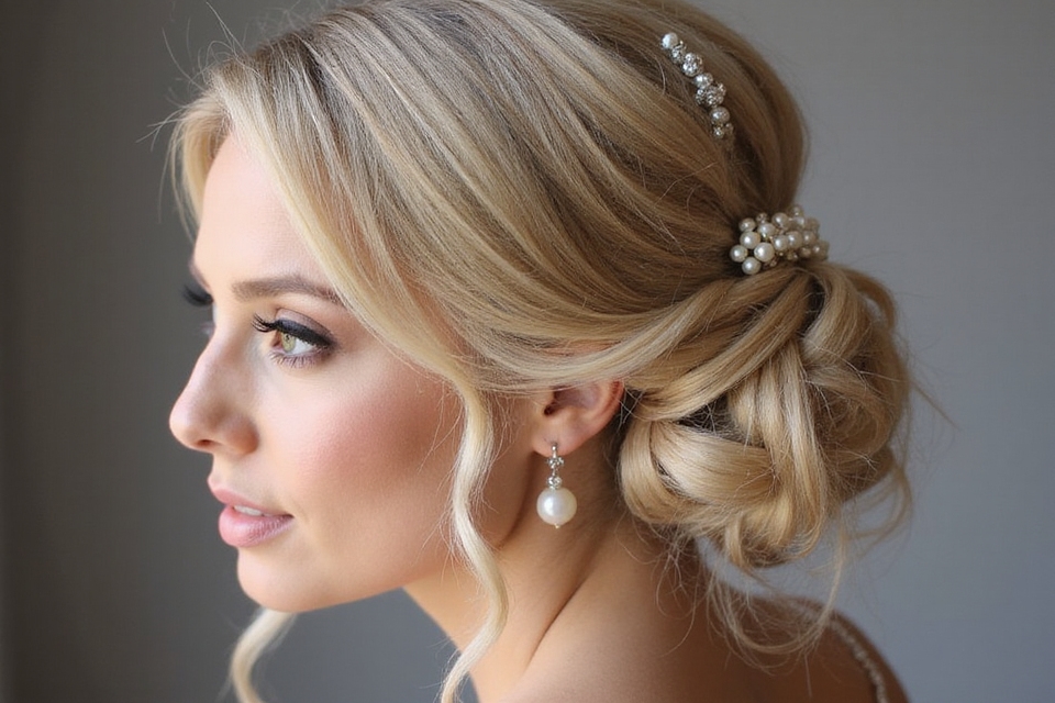 crown volume updo hairstyle
