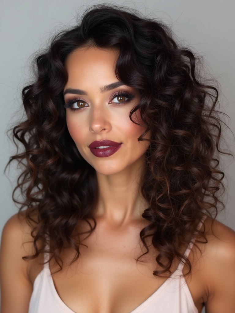 curly hair textured volume