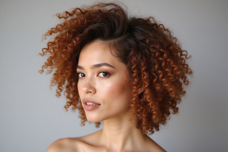 curly tapered jellyfish haircut