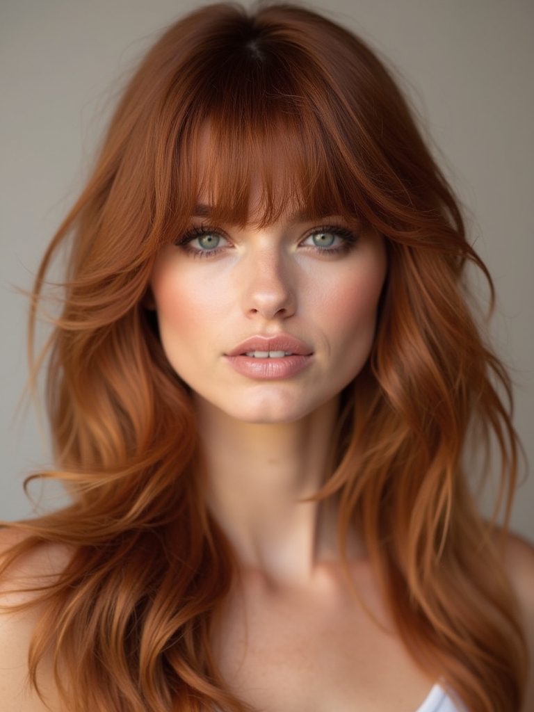 curtain bangs and color