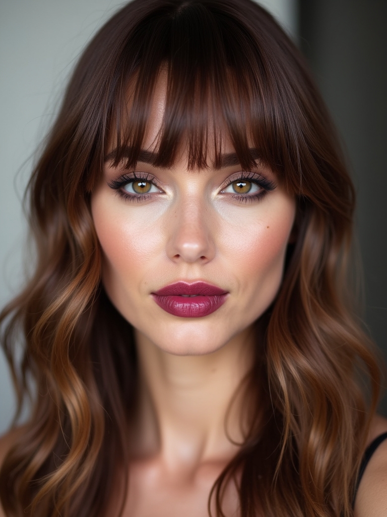 curtain bangs enhance face shapes