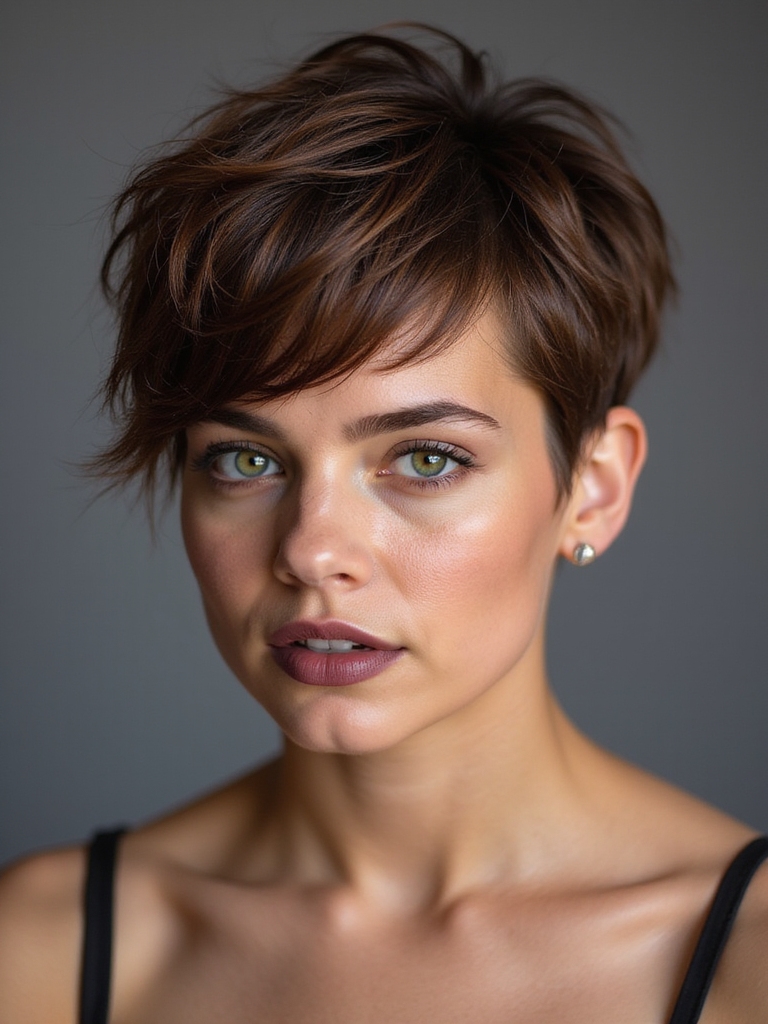 diy long pixie styling