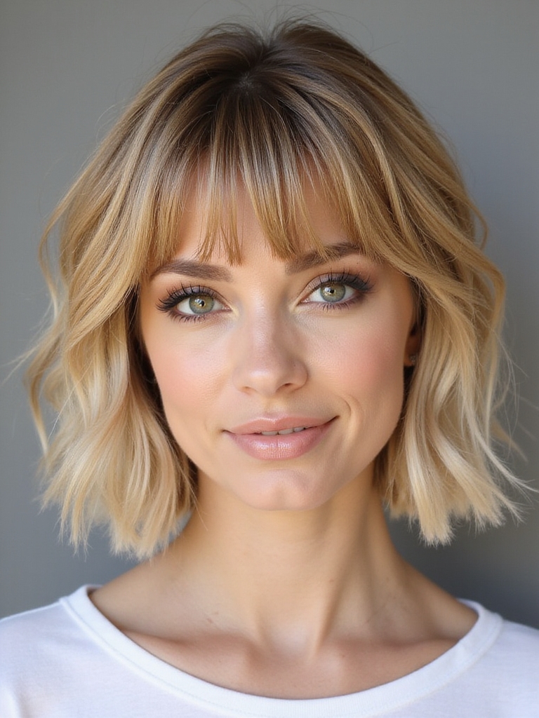 dynamic layered shag hairstyle