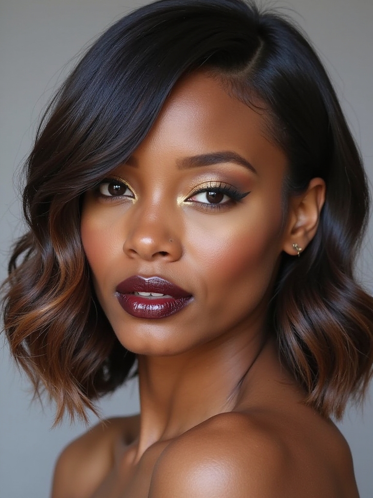 edgy asymmetrical bob hairstyle