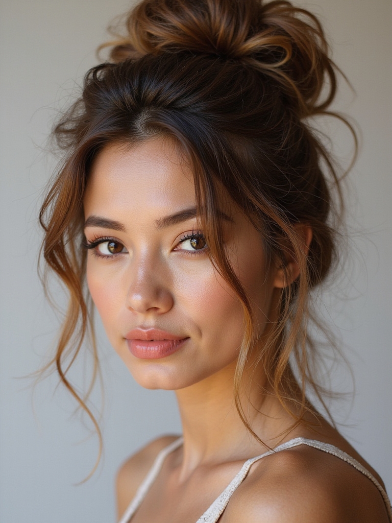effortless chic messy bun