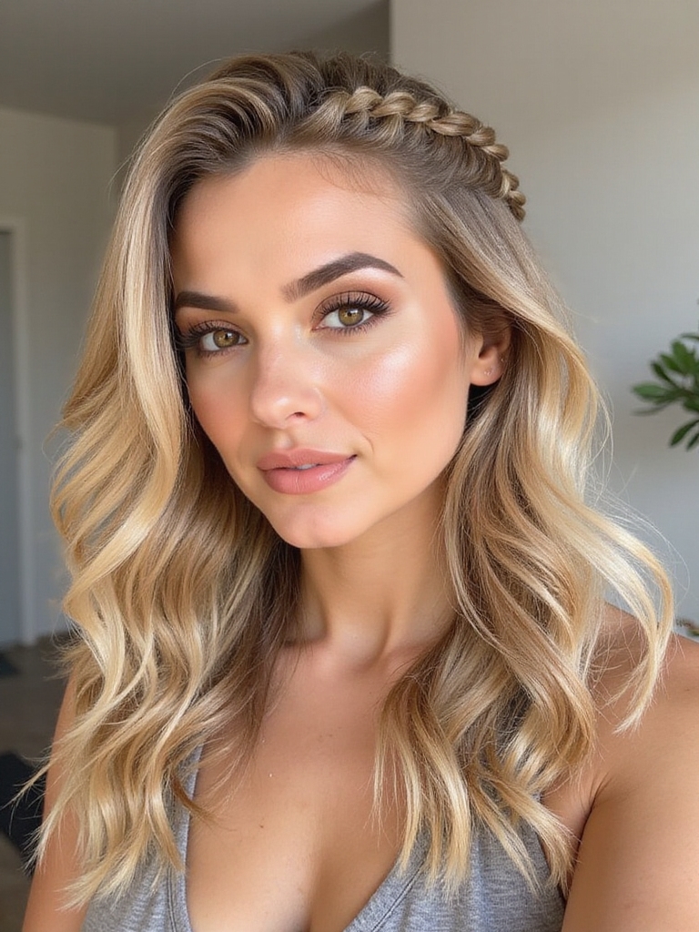effortless chic waterfall braid