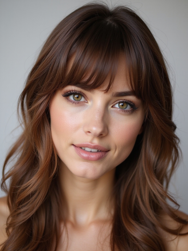 effortless curtain bangs styling