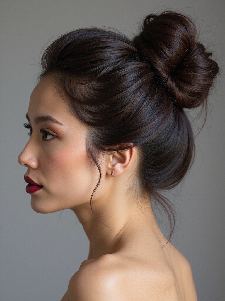 effortless sleek bun styles