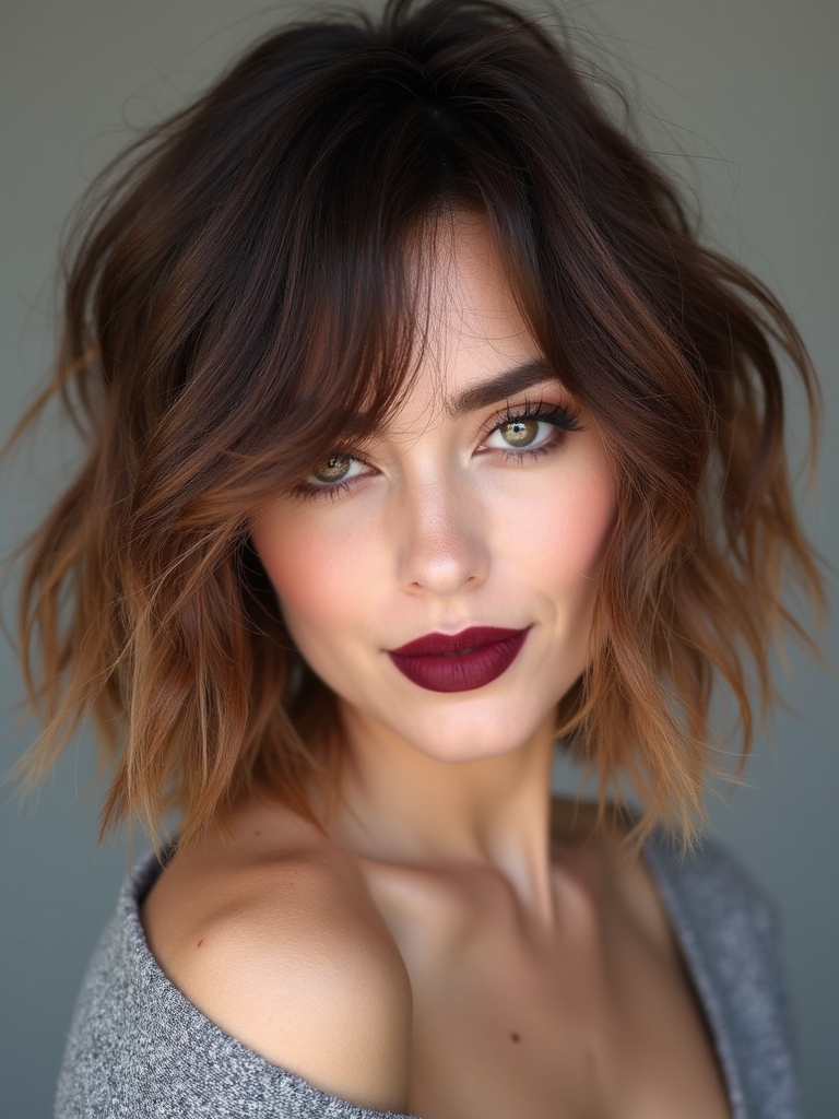 effortless stylish shaggy cut