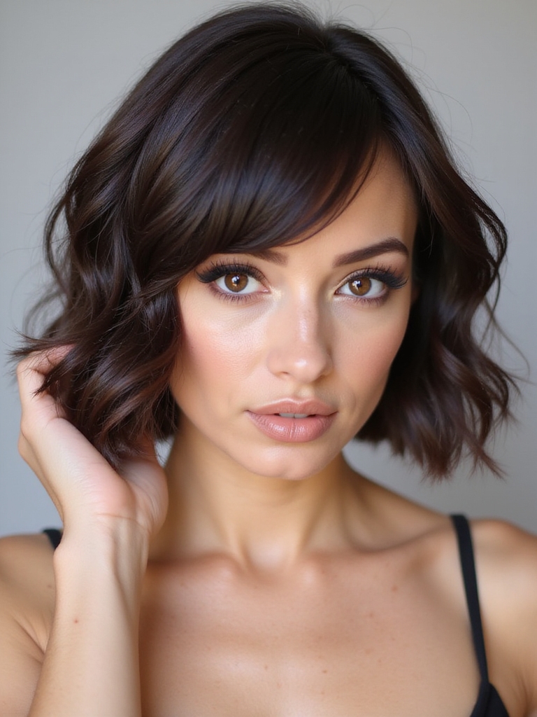 effortless wavy bob style
