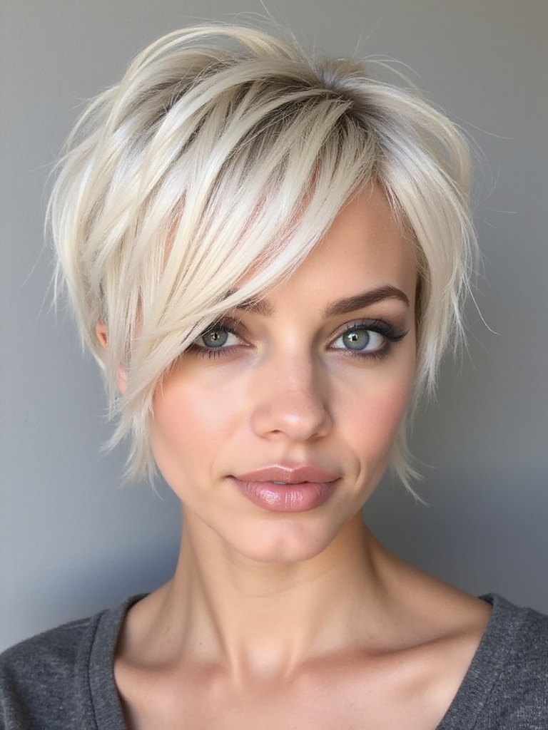 effortlessly chic shaggy pixie