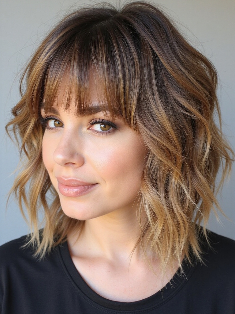 effortlessly cool long bangs