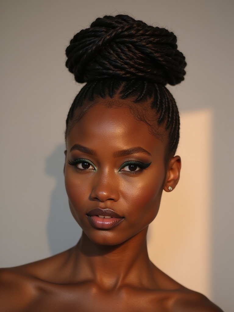 elegant braided bun styles