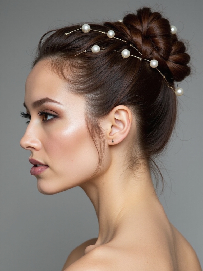 elegant polished bun accessories