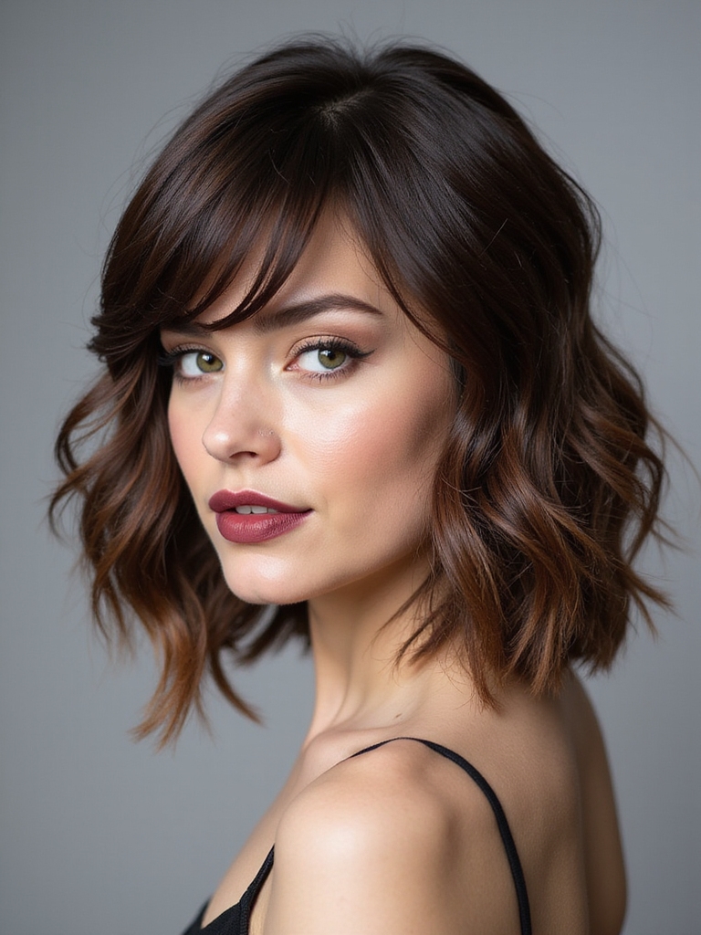 elegant shag haircut inspirations