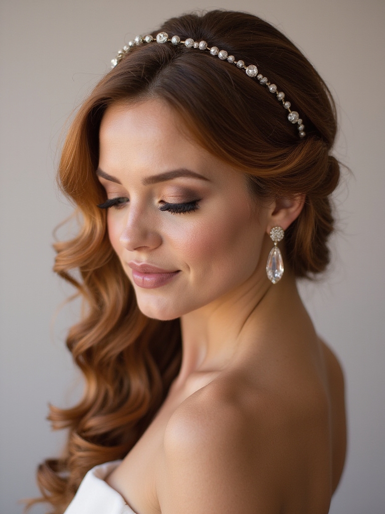 elegant side swept sophistication