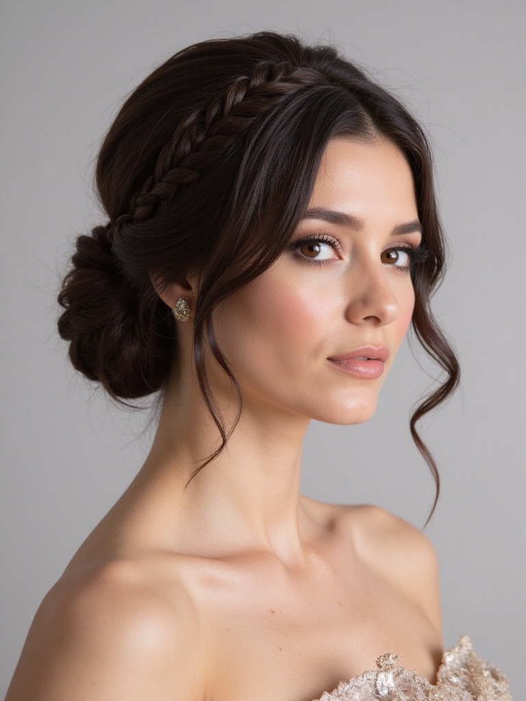 elegant soft voluminous updo