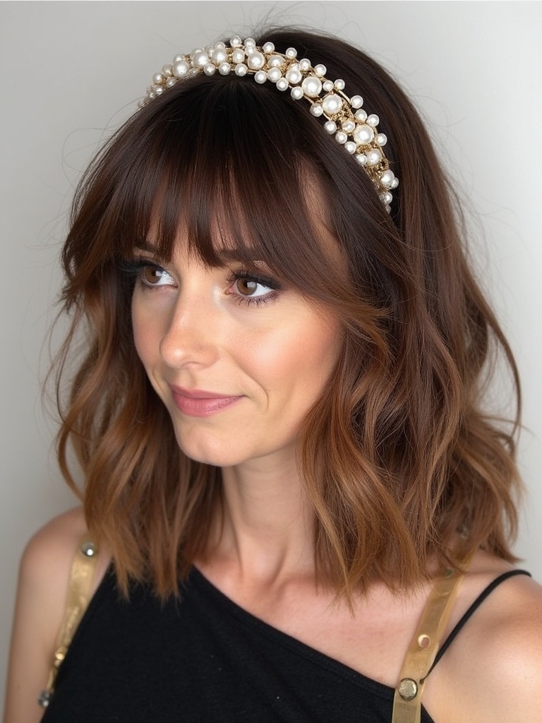 elevate bangs with accessories