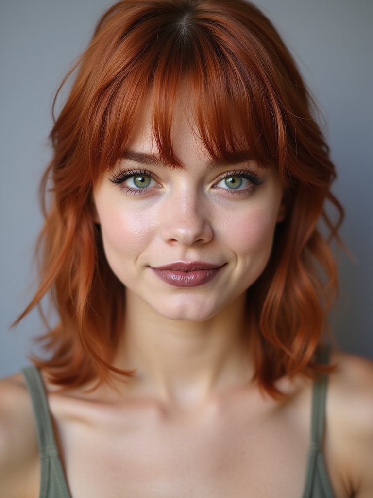 emotional transformation through bangs