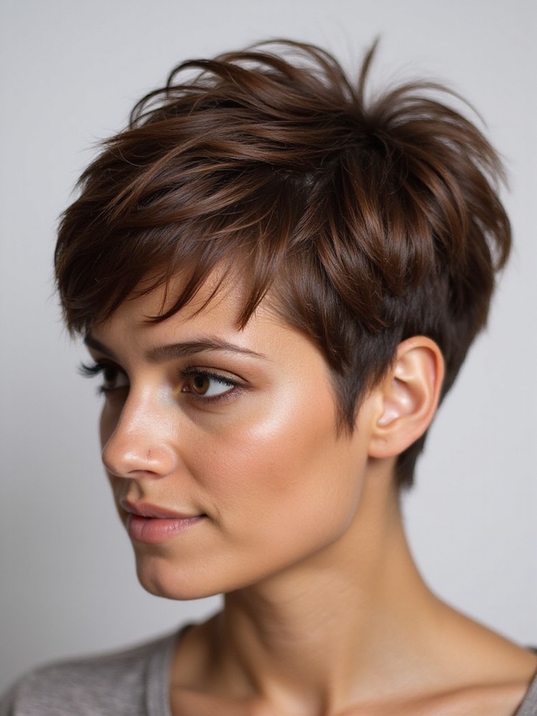 enhance features with hairstyle