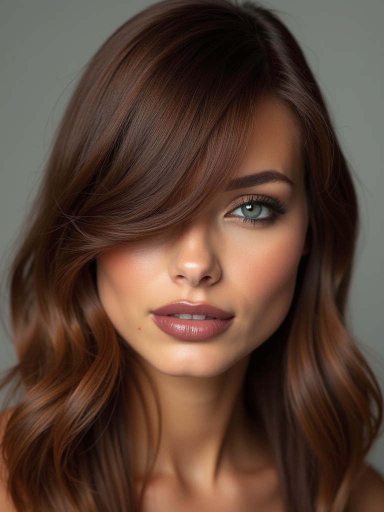 face shape and bangs