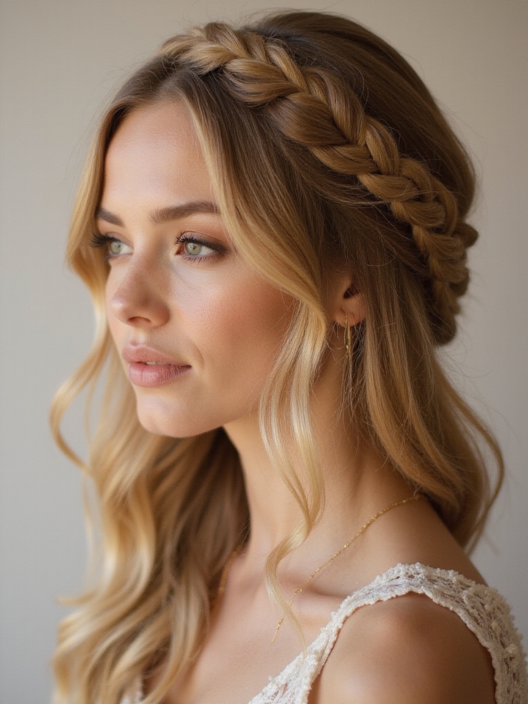 free spirited bohemian braid elegance