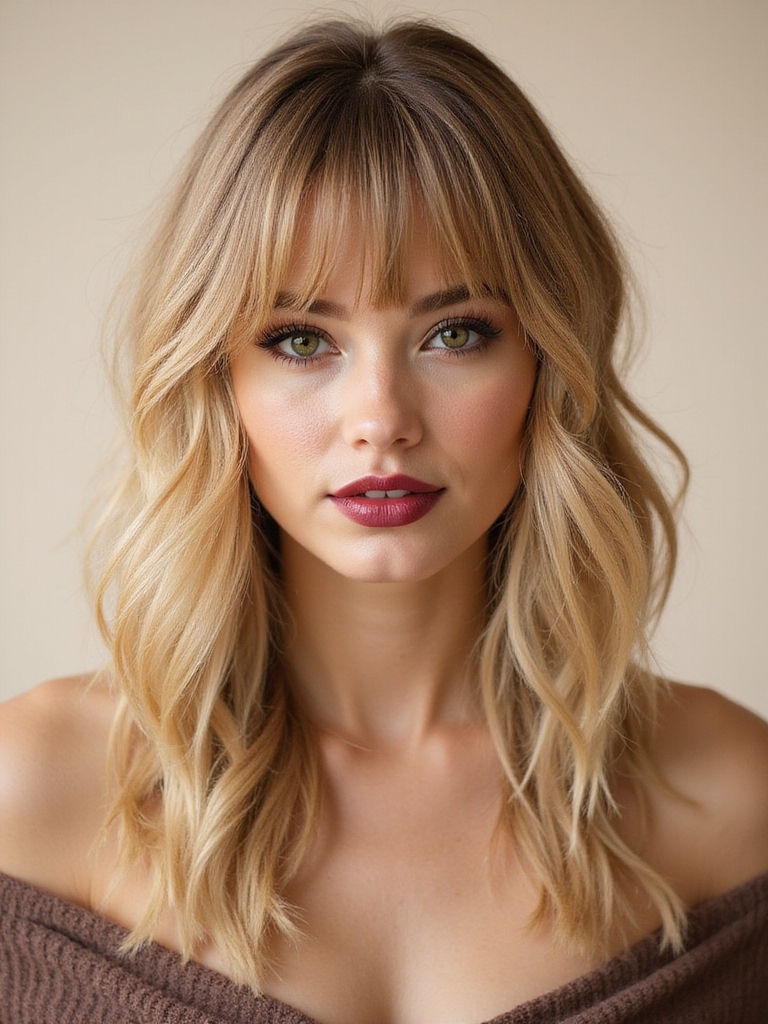 fringe enhances facial features