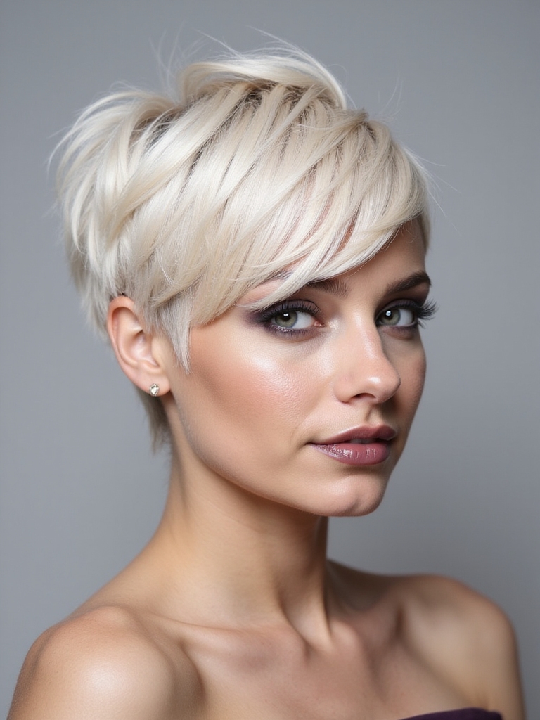 fuss free trendy pixie cut