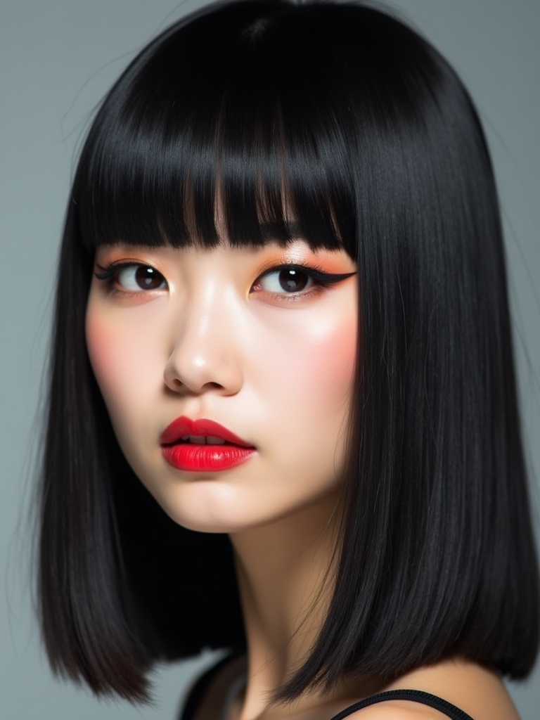 global micro bangs trend