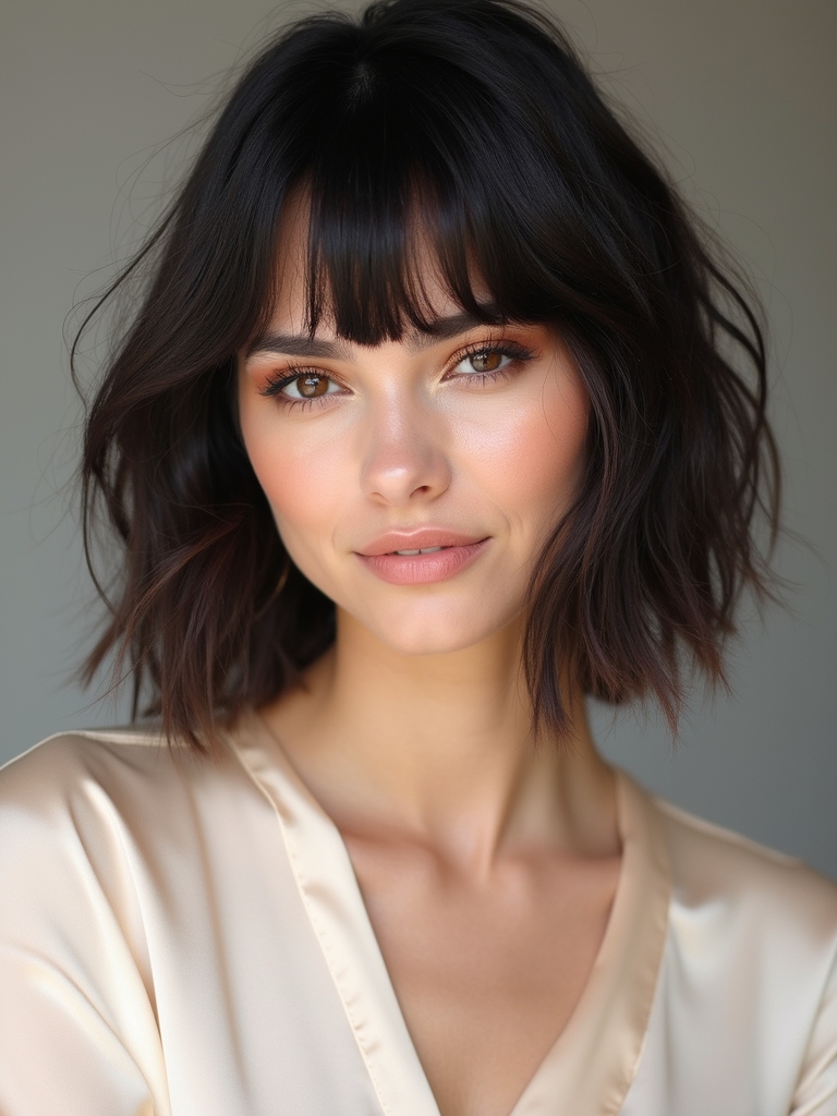 hairstyle and outfit harmony